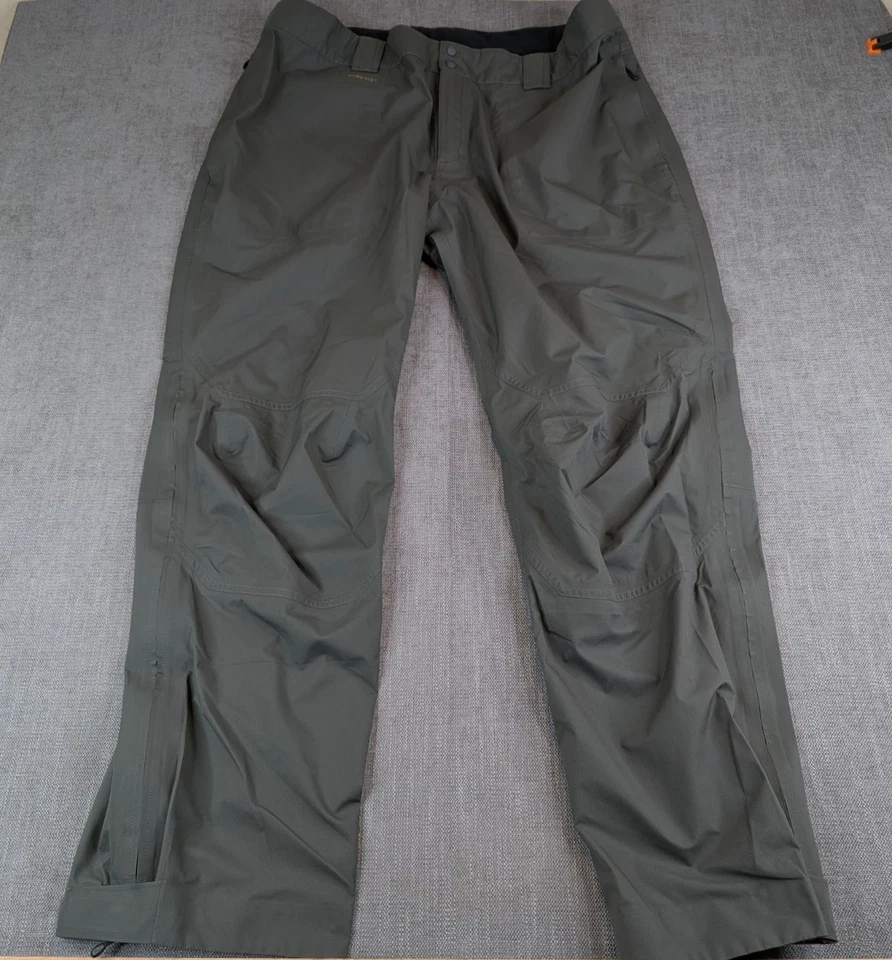 Pantalones de Pesca Simms Para Hombre XXL Gris Lluvia Gore-Tex Impermeables Cremallera Bolsillos para Piernas Foto 3 de 4