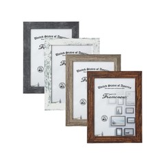 5 x 7 Inch Picture Frames Set of 4, Shatter-Resistant Glass with Distresses W...