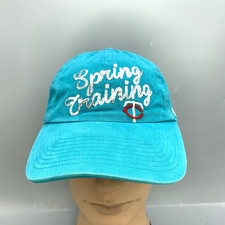 TC Spring Training Baseball Hat Womens OSFM Aqua Sequin Minnesota Twins City