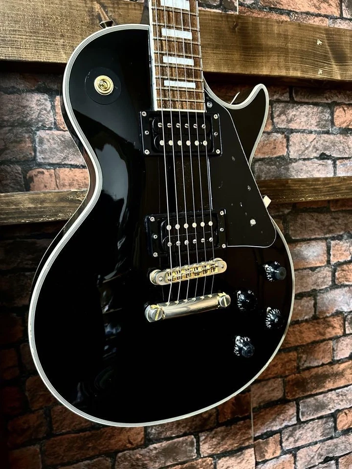 Burny Les Paul Custom type GOTOH locking pegs Electric Guitar Used From Japan - Image 2 of 4