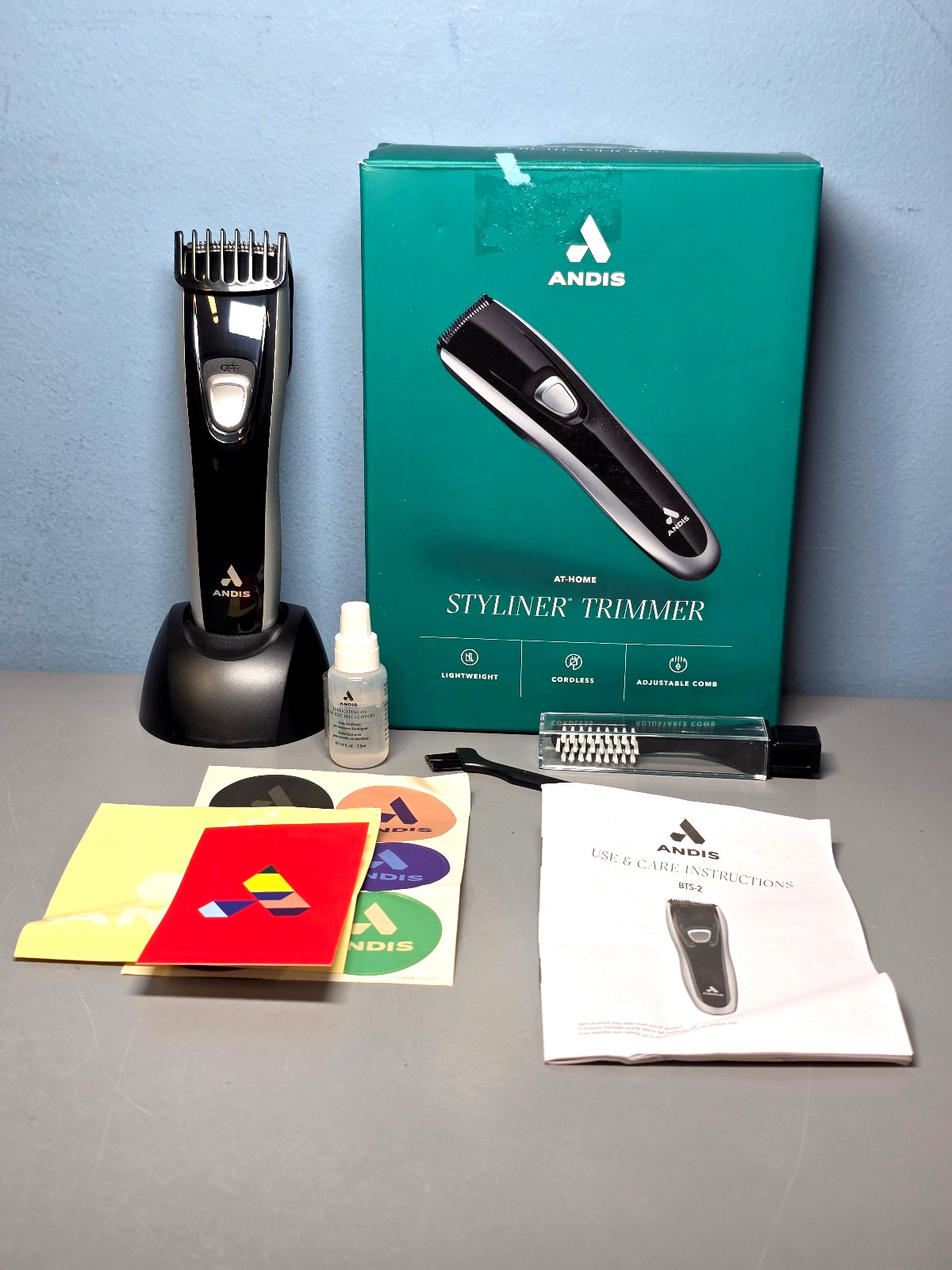 Andis Styliner Trimmer -Compact, Cordless, Adjustable Comb, 