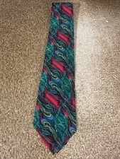 VTG J. Garcia Jerry Garcia 100 Silk Tie 58  X 3.5 Made In USA PLANT PERSON 5