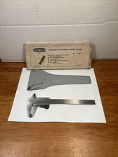 Vintage Craftsman 40257 Stainless Steel 6” Vernier Caliper Made in Italy