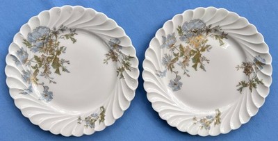 Set of TWO Vintage MCM Haviland Limoges Margaux Bread Plates Mint!