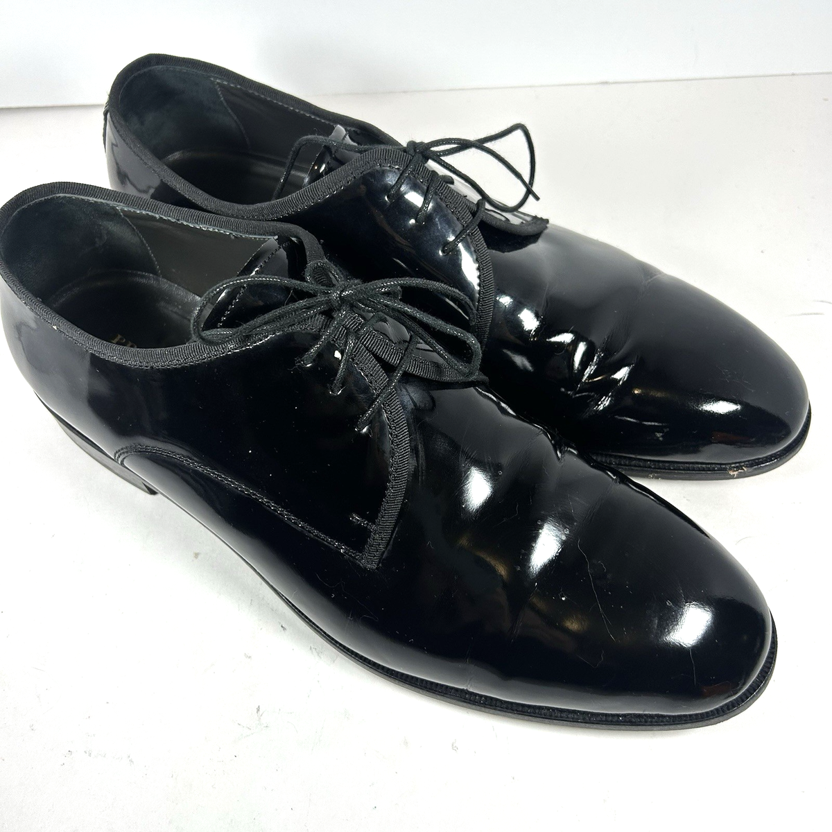 Pronto Uomo Firenze Italy Cap Toe Black Dress Oxford Men display picture 3