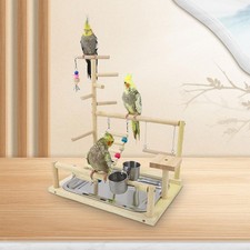 Parrots Playground Bird Perch Wood Perch Parrots Toys Wooden Play Stand for