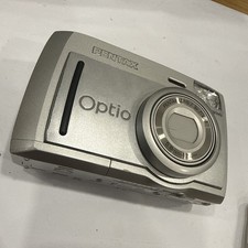 Pentax Digital Camera Optio 33L 3.2MP Silver Flip Screen Tested
