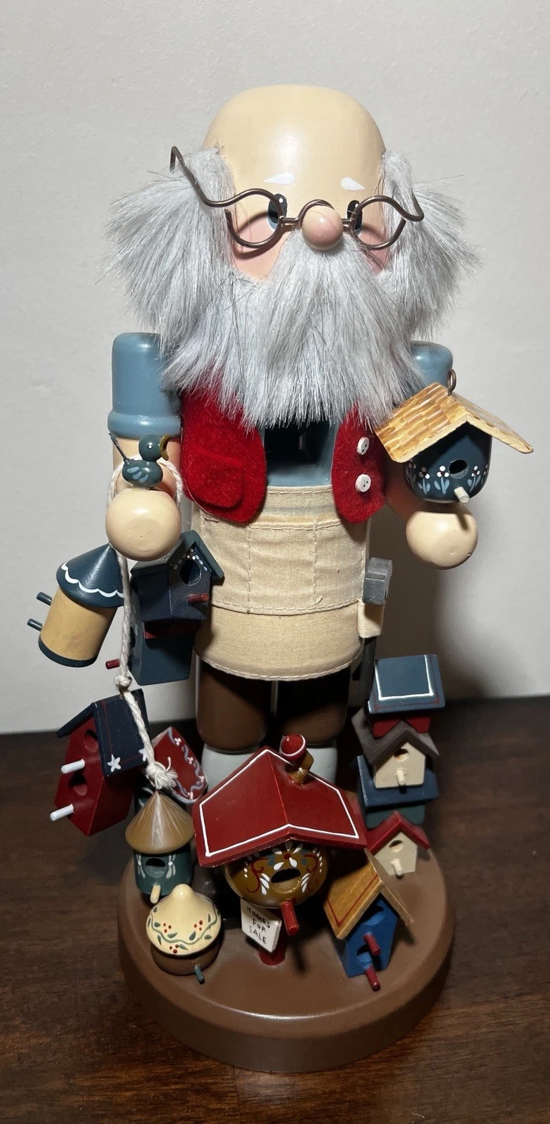 VTG ZIM’s HEIRLOOM NUTCRACKER BIRDHOUSES SANTA Birds 3575/7400 1997 LTD EDITION