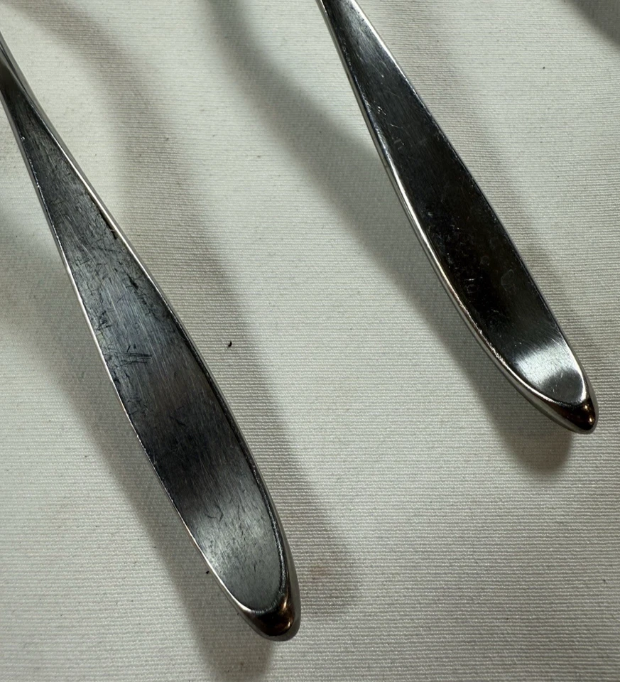 Lauffer DESIGN 2 cucharas de sopa/postre de acero inoxidable de 6-1/4", lote de 10 - Noruega Foto 4 de 4