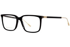 Gucci GG1273O 001 Eyeglasses Frame Men's Black/Gold Full Rim Square Shape 56mm