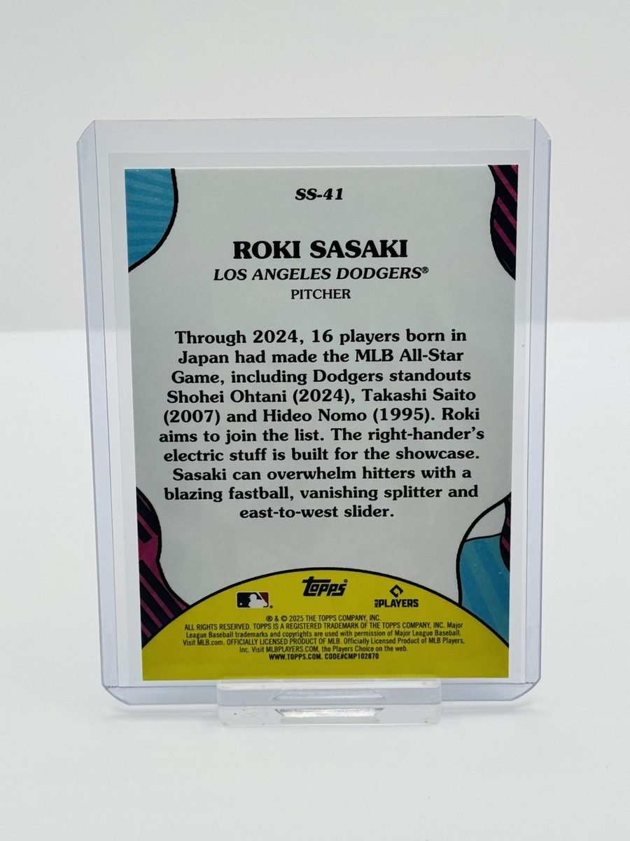 ロージーサマ リクエスト　ブリキキャニスター& ピッチャー2点 2025 Topps Series 2 ROKI SASAKI RC Rookie Card Summer
