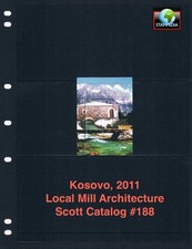 $5.50 Scott Value  - 2011 KOSOVO Mills s/s Architecture Europe CV MNH NH UMM