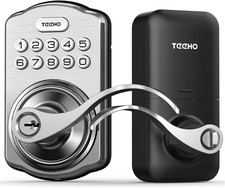 TEEHO Keyless Entry Electronic Door Locks with Keypads - Smart Deadbolt Lock - F
