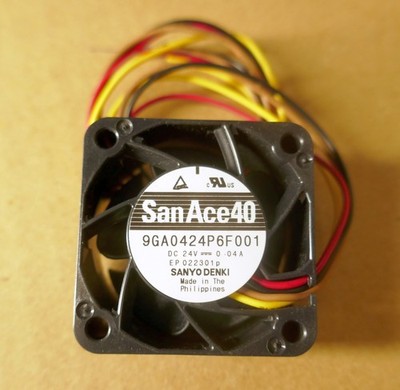 (20) Sanyo Denki San Ace 40 Fan Model 9GA0424P6F001  24V 0.04A   40x40x20mm