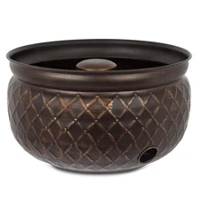 Round Embossed Hose Pot