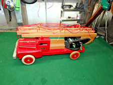 Vintage Brio FIRE ENGINE Wooden Truck made in Sweden  1970