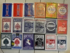 Lot of 18 Bicycle Theory11 Orbit Bee Maverick Jerry’s Chicken Playing Cards