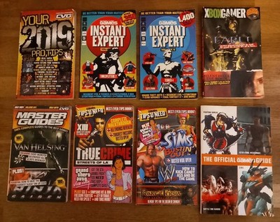 BOOK - Bundle Of X8 Retro Video Game Strategy Cheat Codes Paperback Books 