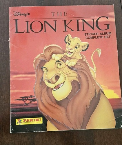 The Lion King 1994 Panini Complete Sticker Set w/ Album Disney