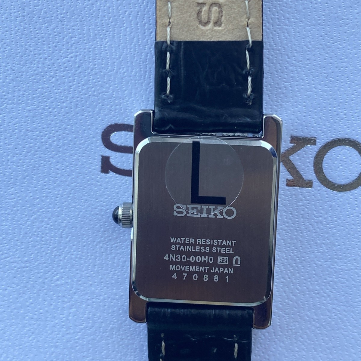 Seiko Water Resistant Stainless Steel 4N30-00H0 Movement Japan