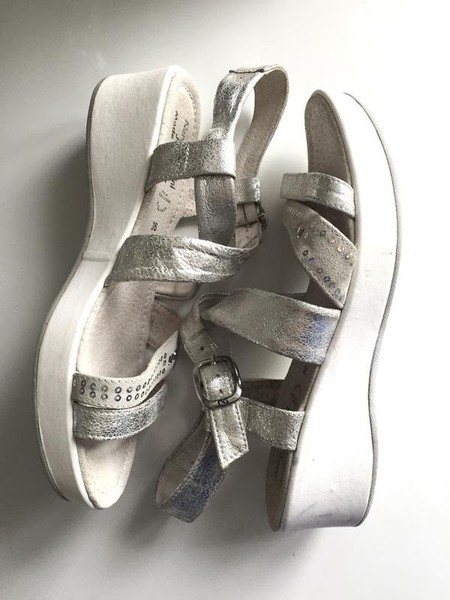 Women Nero Giardini Heels Silver Suede 36