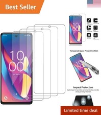 4 Pack Glass Screen Protector Compatible for TCL 50 XL 5G/ 50 NxtPaper 5G / T...
