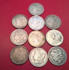 Lot of 10 Different Morgan Silver Dollars 1878-1921 VF-XF 260432