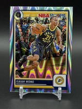 2023-24 Panini Nba Hoops Premium Stock ISAIAH WONG Rookie #139 Seismic *SALE*