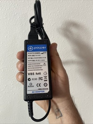 T-Power Black AC Adapter & Power Cord T-UV-19-35 19V for Samsung SM-T670 Tablet