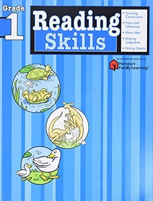 Reading Skills: Grade 1 (Flash Kids Harcourt Family Learning).by Editors New*#