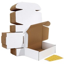 HORLIMER 9x6x3 inches Shipping Boxes Set of 25, White 9" x 6" x 3",