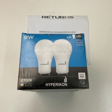 Hyperikon GU24 Base Dimmable LED Light Bulb, 9W, 2700K Warm- 3 Pk 2 Bulbs/pk 