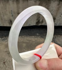 Certified Natural Grade AAA Ice Green Burmese Jade jadeite bracelet bangle 57MM