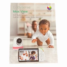 Babysense 5.5” 1080p Full HD Split-Screen Baby Monitor