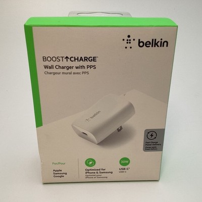 Belkin WCA005dq V2 BOOST CHARGE 30W USB-C Wall Charger with PPS for iPhone