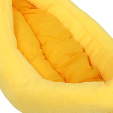 Banana Cat Bed Warm Banana Shaped Soft Cozy Comfortable Pet Dog Night Sleepig