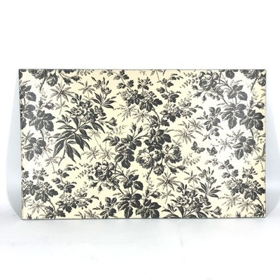 GUCCI 692961 Herbarium feeding mat pet dog Miscellaneous Leather Black Unused
