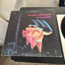 Black Sabbath Paranoid 1970 Warner Brothers Vinyl LP WS 1887 Green Label Ozzy VG