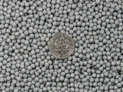 1 Lbs. 3 mm Fast Cutting Grey Abrasive Sphere Ceramic Porcelain Tumbling Media