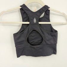NWT free people fp movement Every Single Time Longline Sports Bra sz XS/S black
