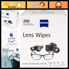 200 Count Pre-Moistened Lens Cleaning Wipes - Anti-Fog, Streak-Free, Safe for Al