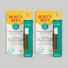 Burt's Bees Blemish Stick Acne Spot Treatment X2 Tea Tree Oil BHA DISCONTINUED