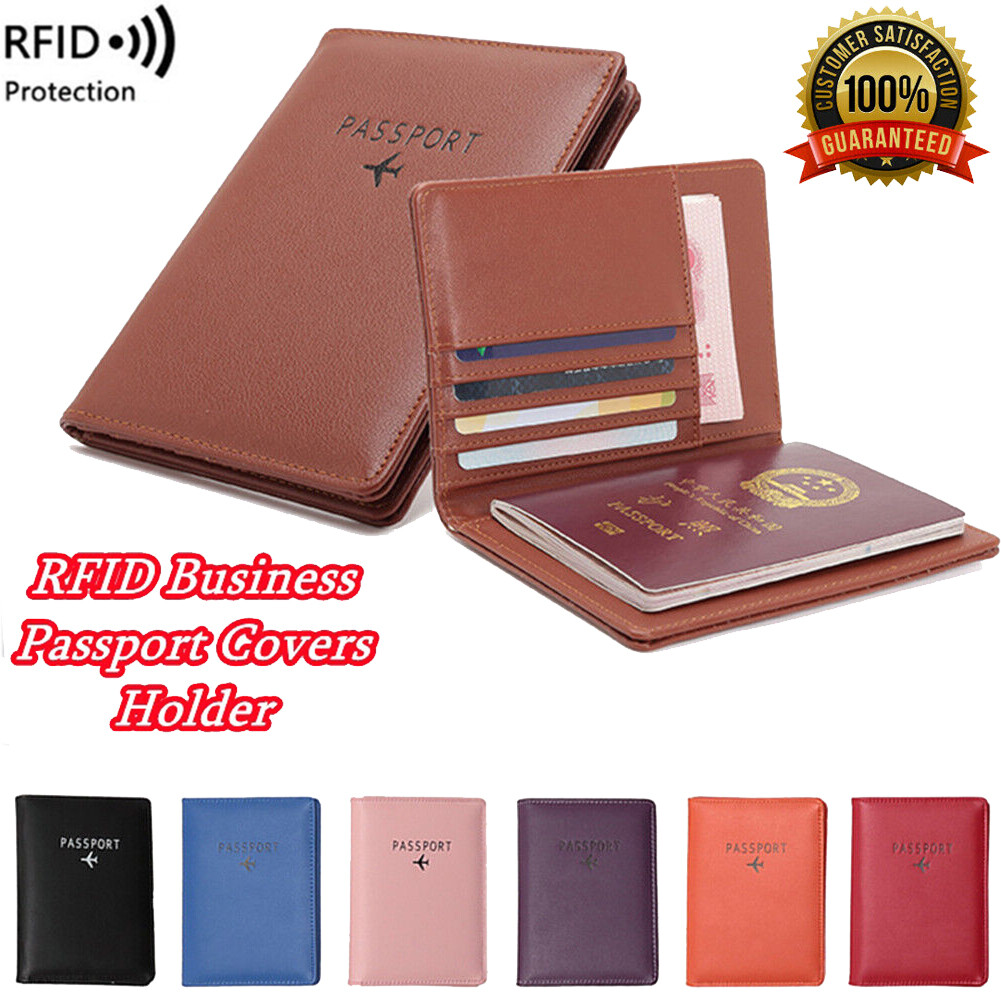 RFID Blocking Passport Holder with Zipper – Stylish Travel Wallet for Women-image