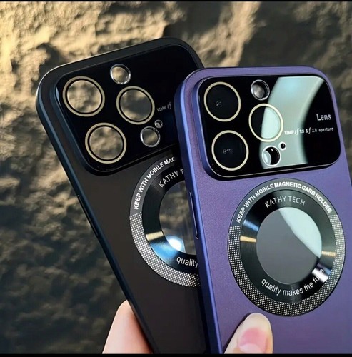 NEW iPhone 15 14 Pro Max 13 MagSafe Case Glass Lens Protector Window Matte Cover - Picture 3 of 16