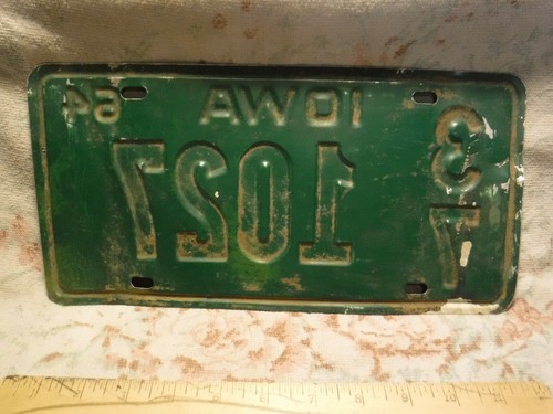1964 IOWA LICENSE PLATE #2 - Good Used - Picture 2 of 2