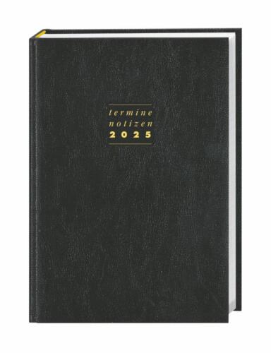 Terminer A6, Leder schwarz 2025 | Buch | Deutsch | Bürokalender Heye | 152 S. - Bild 1 von 13