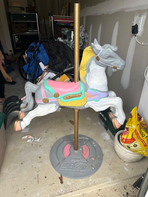 コカコーラ　アンティーク 荷馬車 置物 Antique Coca-Cola Carousel Horse | eBay