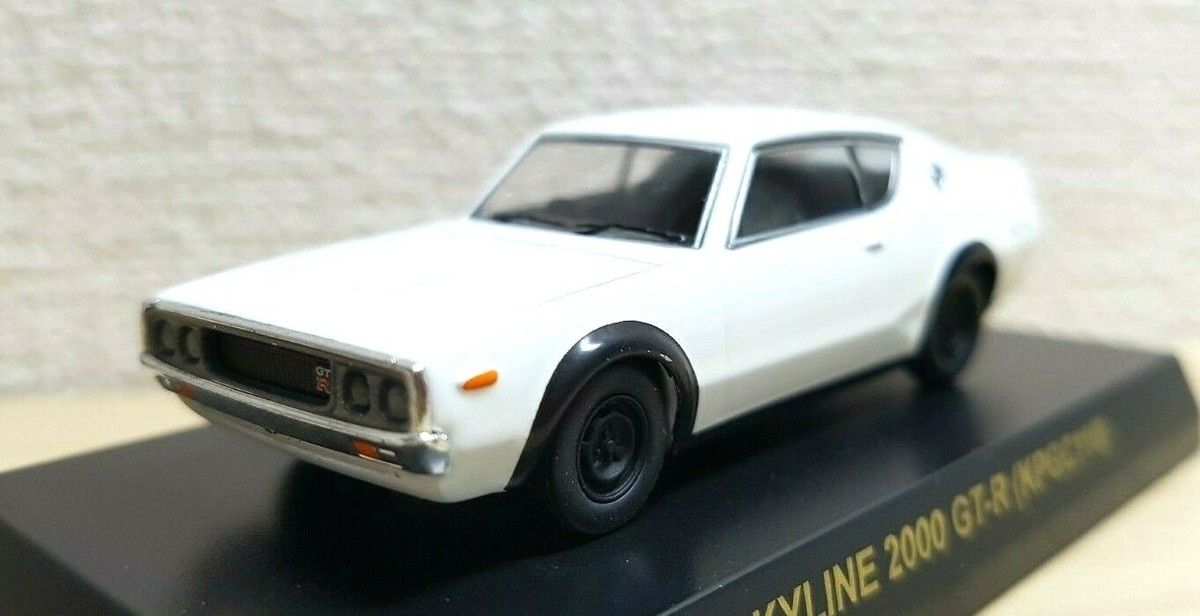 1/64 Kyosho NISSAN SKYLINE 2000 GT-R KPGC110 KENMERI WHITE diecast