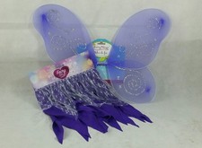 BRAND NEW PURPLE FAIRY WINGS WITH FAIRY SKIRT SET