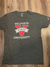 Valdosta State University T-Shirt Sz Medium Gray Retro Graphic